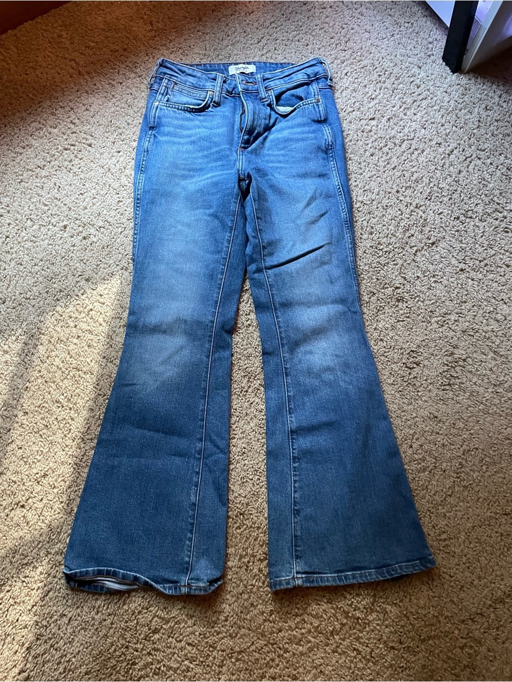 Blue Flare Jeans — Women’s Wide Leg Denim